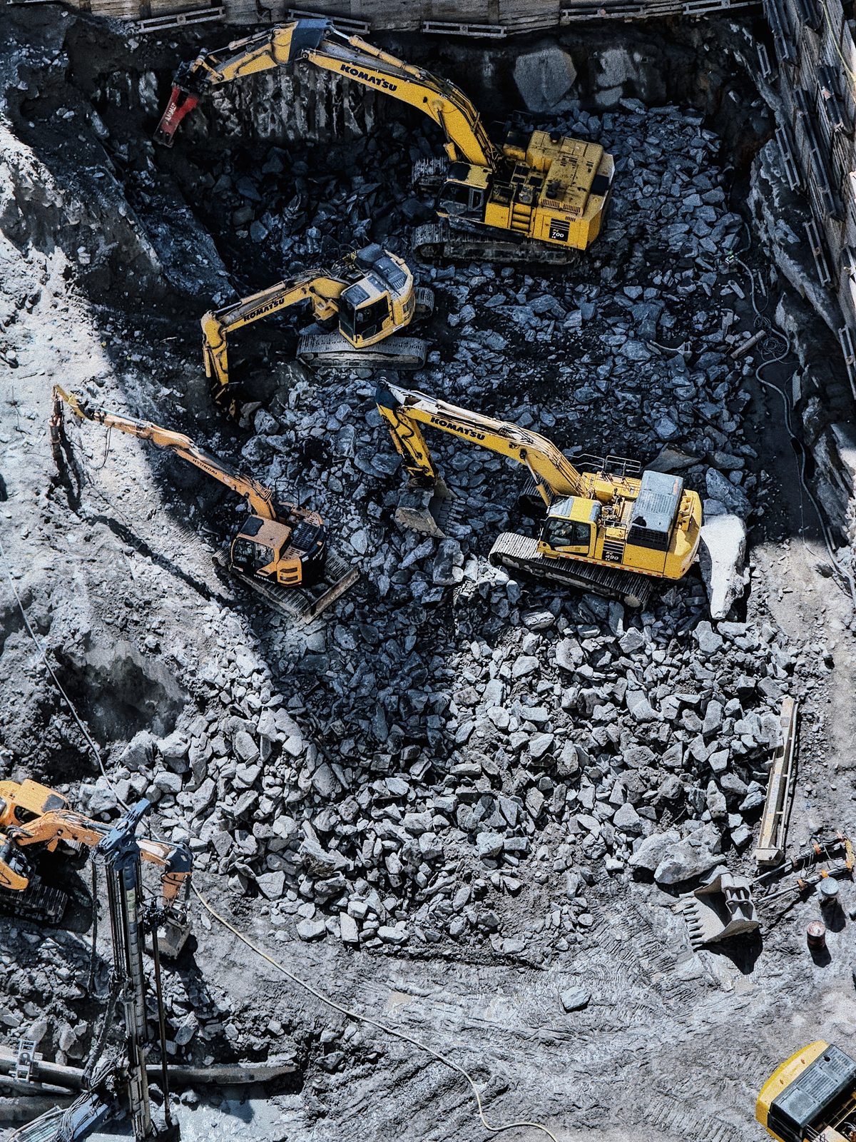 The Depths, Visual study · excavation